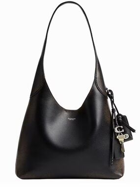 Coach Brooklyn 28 Loved Leather Shoulder Hobo with Key Charm